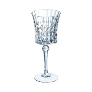 6 Verres à Vin Rouge Et Blanc 27cl Lady Diamond – Cristal D’Arques dernière tendance 8