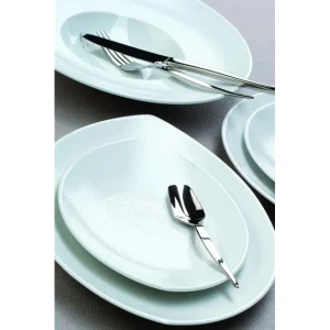 Budget 🛒 Assiette à pâtes Galuchat en Porcelaine Blanche 27 cm 🧨 magasin pour 6