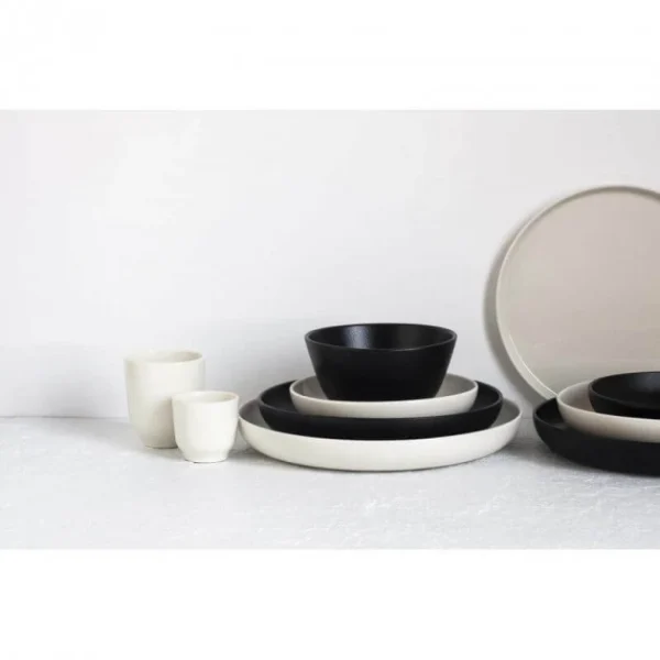 magasin france Meilleure vente 👍 Assiette Plate Porcelaine Noire 24 cm Adélie Revol 😀 5