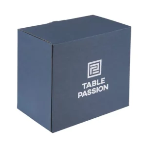 Table Passion Coffret De 6 Flûtes 15 Cl En Cristal Taillé Bleu offre spéciale 6