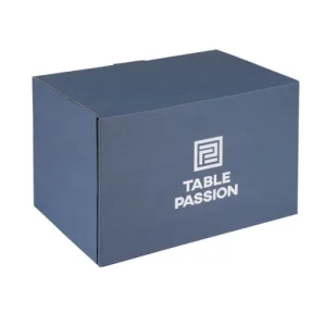 site pas cher Table Passion Coffret De 6 Verres à Pied 22 Cl En Cristal Taillé Bleu 6