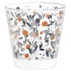 online boutique Maisons Du Monde Gobelet En Verre Motif Floral Rose Et Bleu Gris – Lot De 6 10