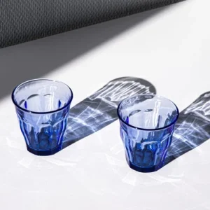 design à la mode Duralex Lot De 18 – Verre à Eau 25,31 Et 36 Cl En Verre Résistant Teinté Bleu 11