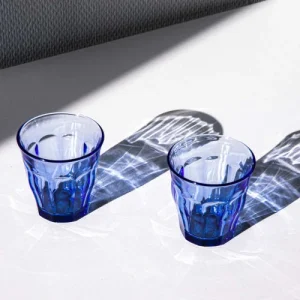 design à la mode Duralex Lot De 18 – Verre à Eau 25,31 Et 36 Cl En Verre Résistant Teinté Bleu 13