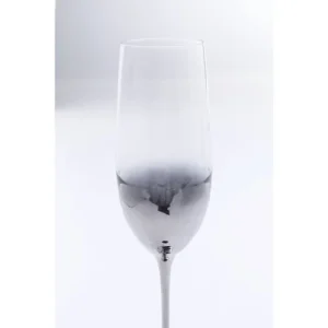 Kare Design Lot De 4 – Flûte à Champagne En Verre Argenté site pas cher 9