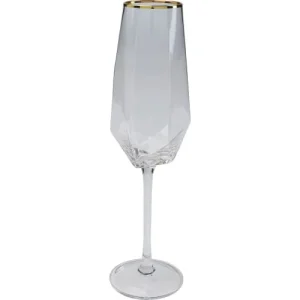 jusqu'à Kare Design Lot De 4 – Flûte à Champagne En Verre Bord Doré 9