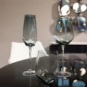 site pas cher Kare Design Lot De 4 – Flûte à Champagne En Verre Fumé 9