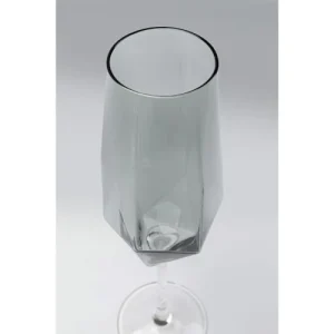 site pas cher Kare Design Lot De 4 – Flûte à Champagne En Verre Fumé 13