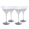 Kare Design Lot De 4 – Verre à Cocktail En Verre Argenté Nouveau 7