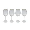 Kare Design Lot De 4 – Verre à Vin En Verre Bord Doré ultratendance 5