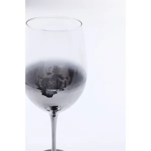 Retour Facile et Gratuit Kare Design Lot De 4 – Verre à Vin En Verre Transparent Et Argenté 15