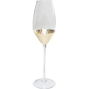 Kare Design Lot De 6 – Flûtes à Champagne En Verre Fond Doré jusqu'à 11