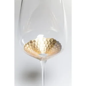 Kare Design Lot De 6 – Flûtes à Champagne En Verre Fond Doré jusqu'à 13