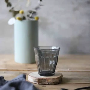 soldes pas cher Duralex Lot De 6 – Verre à Eau 25 Cl En Verre Trempé Résistant Teinté Gris 9