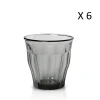 soldes pas cher Duralex Lot De 6 – Verre à Eau 25 Cl En Verre Trempé Résistant Teinté Gris 22