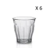 nouvelle saison Duralex Lot De 6 – Verre à Eau 25 Cl En Verre Trempé Résistant Transparent 10