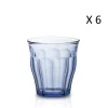 Réductions Duralex Lot De 6-Verre à Eau 25cl En Verre Trempé Résistant Teinté Bleu Marine 5