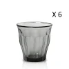 en promotion Duralex Lot De 6 – Verre à Eau 31 Cl En Verre Trempé Résistant Teinté Gris 5