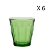 jusqu'à Duralex Lot De 6 – Verre à Eau 31 Cl En Verre Trempé Résistant Teinté Vert 13