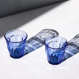 Duralex Lot De 6-Verre à Eau 31cl En Verre Trempé Résistant Teinté Bleu Marine en france 8