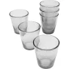 exclusivement disponibles Kare Design Lot De 6 – Verre à Eau En Verre Gris à Bulles 22