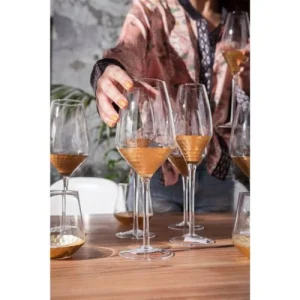 Kare Design Lot De 6 – Verre à Vin Rouge En Verre Fond Doré nouveau produit 9