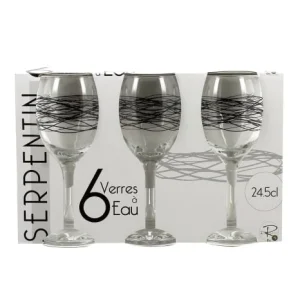 Novastyl Lot De 6 Verres à Pied Dessin Noir 24,5cl mode tendance 9