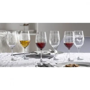 Leonardo Lot De 6 Verres à Vin Gravés 430ml Verre Transparent des prix incroyables 9