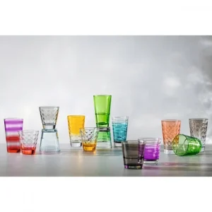 magasins pour Leonardo Lot De 6 Verres Colorés 215ml Verre Multicolore 9