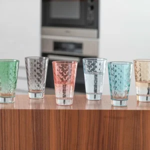 De Qualité Leonardo Lot De 6 Verres Colorés 300ml Multicolore 7