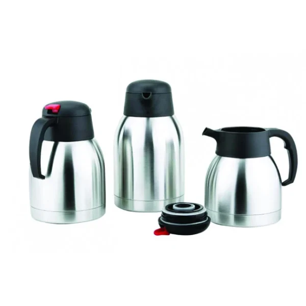 Vente flash 👍 Pichet Isotherme Inox Bouton Poussoir 1,2 L 💯 marques de renommée 3