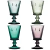 Set De 4 Verres à Pied En Verre Pressé Multicolor Abeille La Rochère M site soldes 22