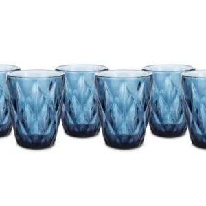 Salt & Pepper Set De Verre 6 Pièces Bleu Ø 8cm ﻿soldes 6