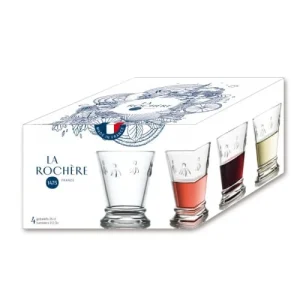 boutique en ligne La Rochère Verre à Eau En Verre Transparent-l’unité- Set De 4 15