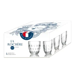 mode pas chere La Rochère Verre à Eau En Verre Transparent-l’unité- Set De 4 16