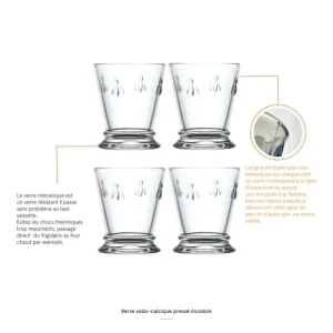 boutique en ligne La Rochère Verre à Eau En Verre Transparent-l’unité- Set De 4 13