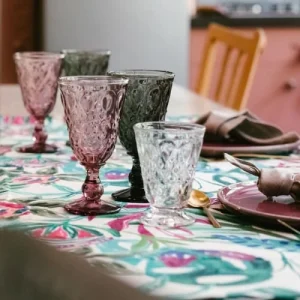 REMISE allant La Rochère Verre à Pied Mécanique En Verre Améthyste – Lot De 6 9