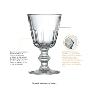 soldes luxe La Rochère Verre à Pied Mécanique En Verre Transparent – Lot De 6 12