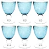 Livraison gratuite Maisons Du Monde Verre à Vin En Verre Bullé Bleu – Lot De 6 16