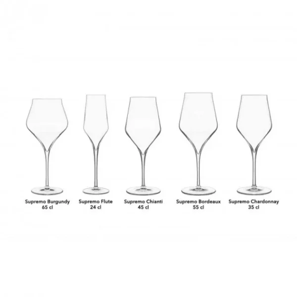 Budget 💯 Verre à Vin Rouge Bourgogne 65 cl (x6) Luigi Bormioli SUPREMO ✔️ offre spéciale 5