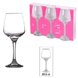 Wadiga Verre à Vin Sur Pied En Verre Transparent 29,5cl – Lot De 3 marque moins cher 6