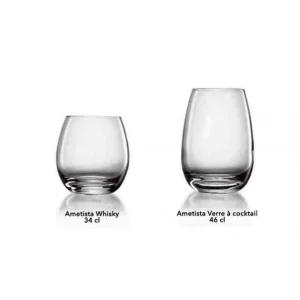 france Sortie 🥰 Verre Cocktail 46 cl (x6) Luigi Bormioli AMETISTA 🛒 12