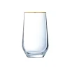 bas prix Cristal D’Arques Verre Forme Haute Bord Or 40cl – Lot De 4 8