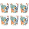 aux meilleurs prix Maisons Du Monde Verre Motif Végétal Multicolore – Lot De 6 7