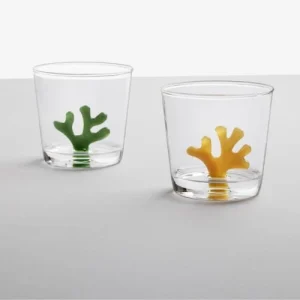 magasin pour Ichendorf Verre Tumbler Corail Jaune 12