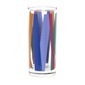 jusqu'à Maisons Du Monde Verres Motifs Graphiques Multicolores (x6) Et Support En Métal Violet 6